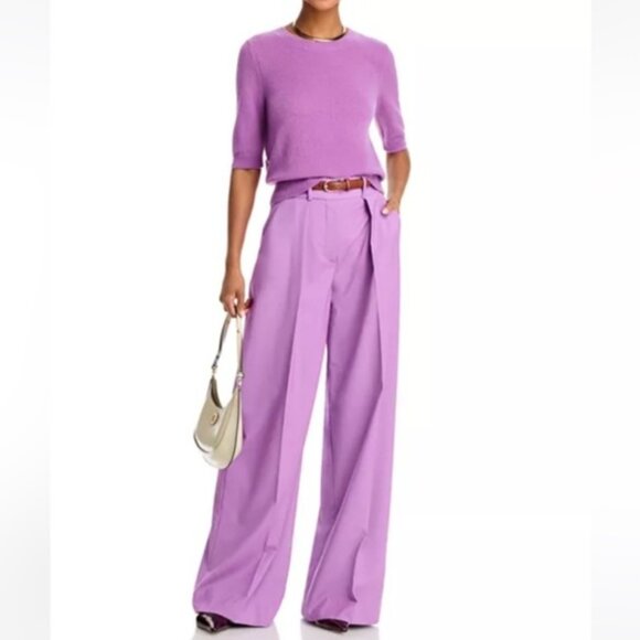 New VERONICA BEARD sz 2 SONIA Pleated Wide-Legged PANTS - Picture 6 of 9